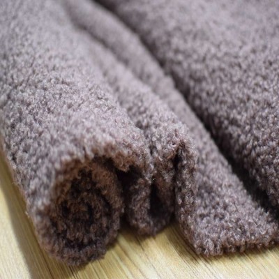 whosale suppliers one side 100% polyester brushed sherpa fleece fabrics for Clothes