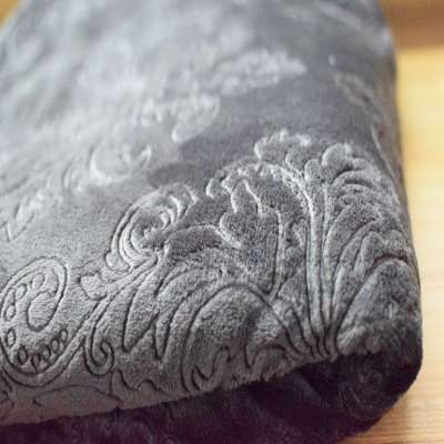 china  fabric manufacturer for bedding embossed flannel fleece fabric