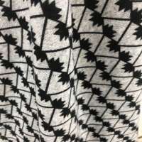 high quality poly spandex hacci knitted print fabric with brush