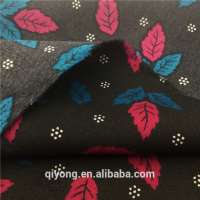 Latest Beautiful 100%Polyester Transfer Print Brushed Microfiber Fabric for Elder Garment